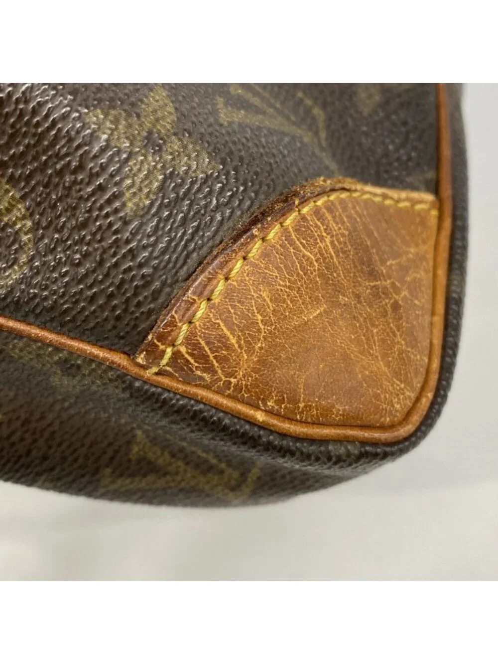 Louis Vuitton Clutch Monogram Marly Dragonne GM Brown